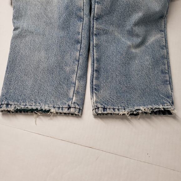 Vintage LL Bean Double L Jeans Mens 31 Blue Denim Natural Fit Flannel Lined - Picture 14 of 16